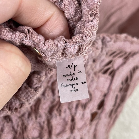 Free People Adella Mauve Lace Trim Camisole Size Small Women - Picture 9 of 13